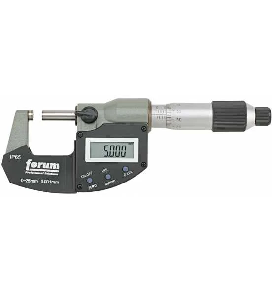 Forum Dig. Bügelmess. IP65 0- 25mm 3 Forum Dig. Bügelmess. IP65 0- 25mm