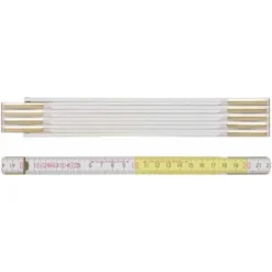 BMI Gliedermaßstab 9143 L. B.16mm Mm/cm EG III Buche Weiß-gelb