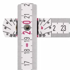 Stabila Holz-Gliedermaßstab Type 1407 GEO, 3 M, Weiß, Metrische Skala / Geo-Skalierung, Mit Winkelschema, PEFC-zertifiziert -Werk Ritter Verkäufe gliedermassstab 951432 czm 1