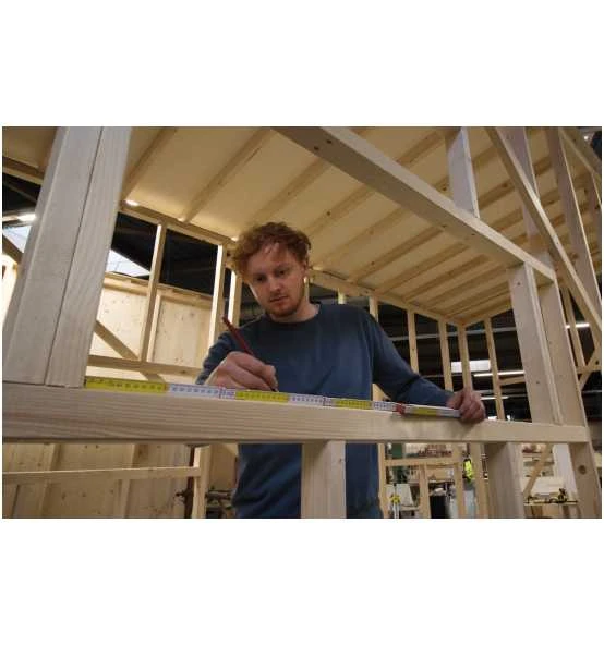 Stabila Holz-Gliedermaßstab Type 617/11, 3 M, Weiß/gelbe Metrische Schnellableser-Skala 5 Stabila Holz-Gliedermaßstab Type 617/11, 3 M, Weiß/gelbe Metrische Schnellableser-Skala – Bild 3