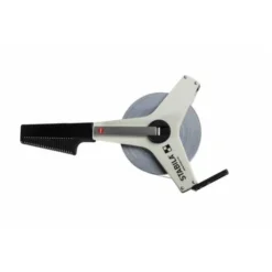 Stabila Bandmaß BM 42 W, 50 M, Weißlackiertes Stahl-Messband, Mit Universalhaken