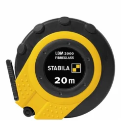 Stabila Kapselbandmaß LBM 2000, 20 M, Glasfaserband, Metrische Skala