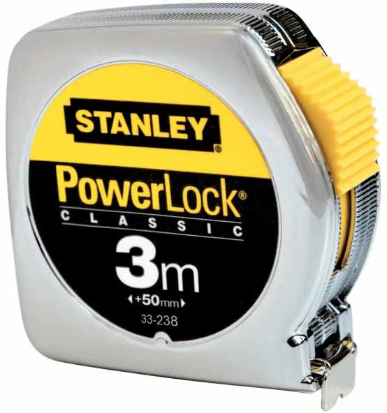 Stanley Bandmaß Powerlock Kunststoff 3 M/19 Mm 3 Stanley Bandmaß Powerlock Kunststoff 3 M/19 Mm