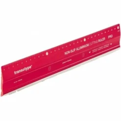 Magnetoplan Transotype Schneidelineal PRO 17803006 30x5cm Aluminium Rot