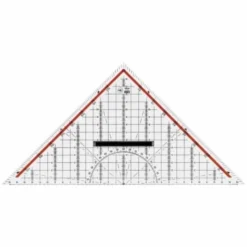 M+R Zeichendreieck 23320100 32cm Skala Rot